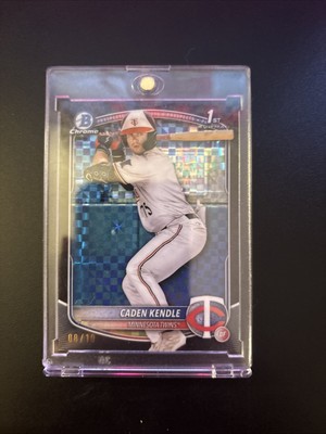 2025 Bowman Caden Kendle Chrome 1st Prospect Black X-Fractor /10 #BCP-113 Twins