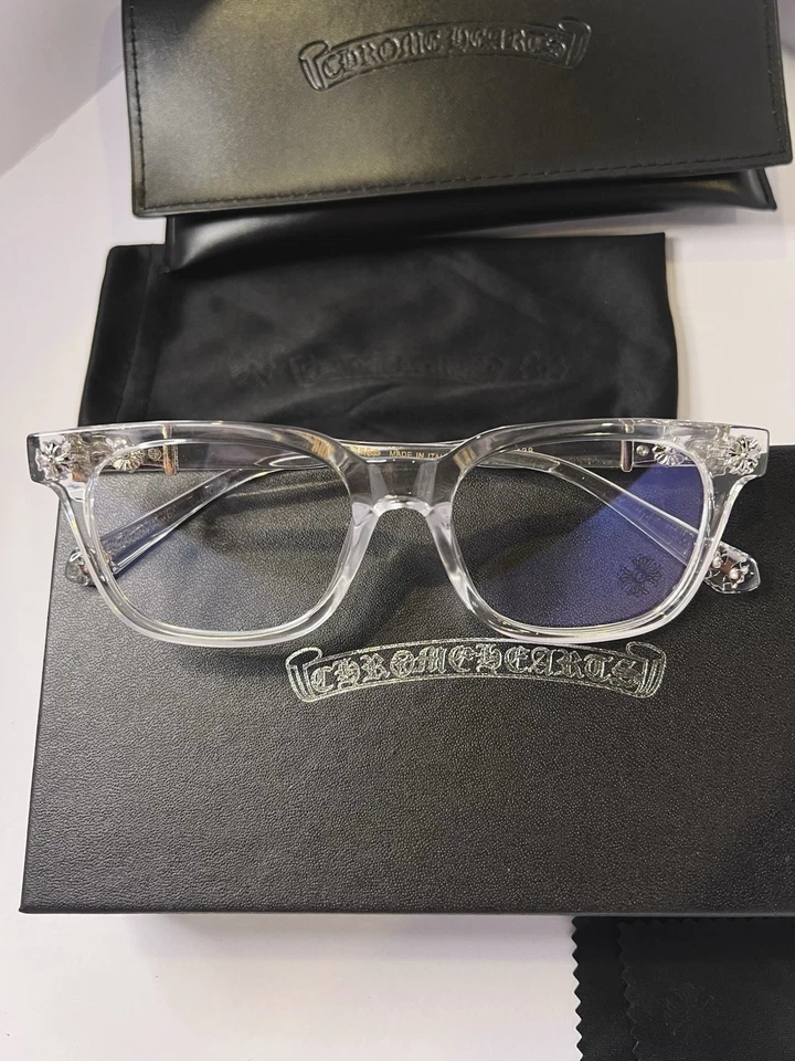 Gafas Corazón Cromo Monturas Cristal y Plata con Lente Transparente Foto 4 de 4