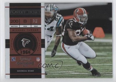 2011 Playoff Contenders Playoff Ticket 13/99 Michael Turner #78 gp3