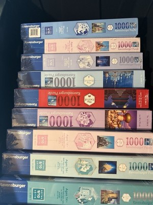 Disney Castle Collection Puzzle 1000 COMPLETE 10/10 SET!! SUPER RARE Sealed New