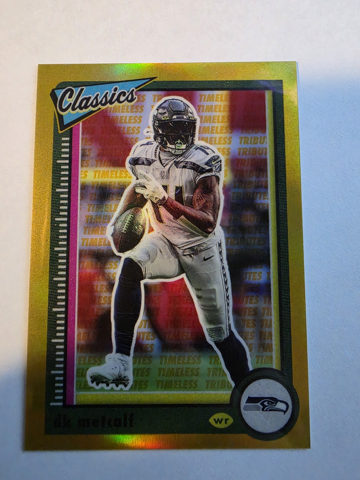 2022 Panini Classics #85 DK Metcalf Premium Edition Timeless Tributes Gold #/60