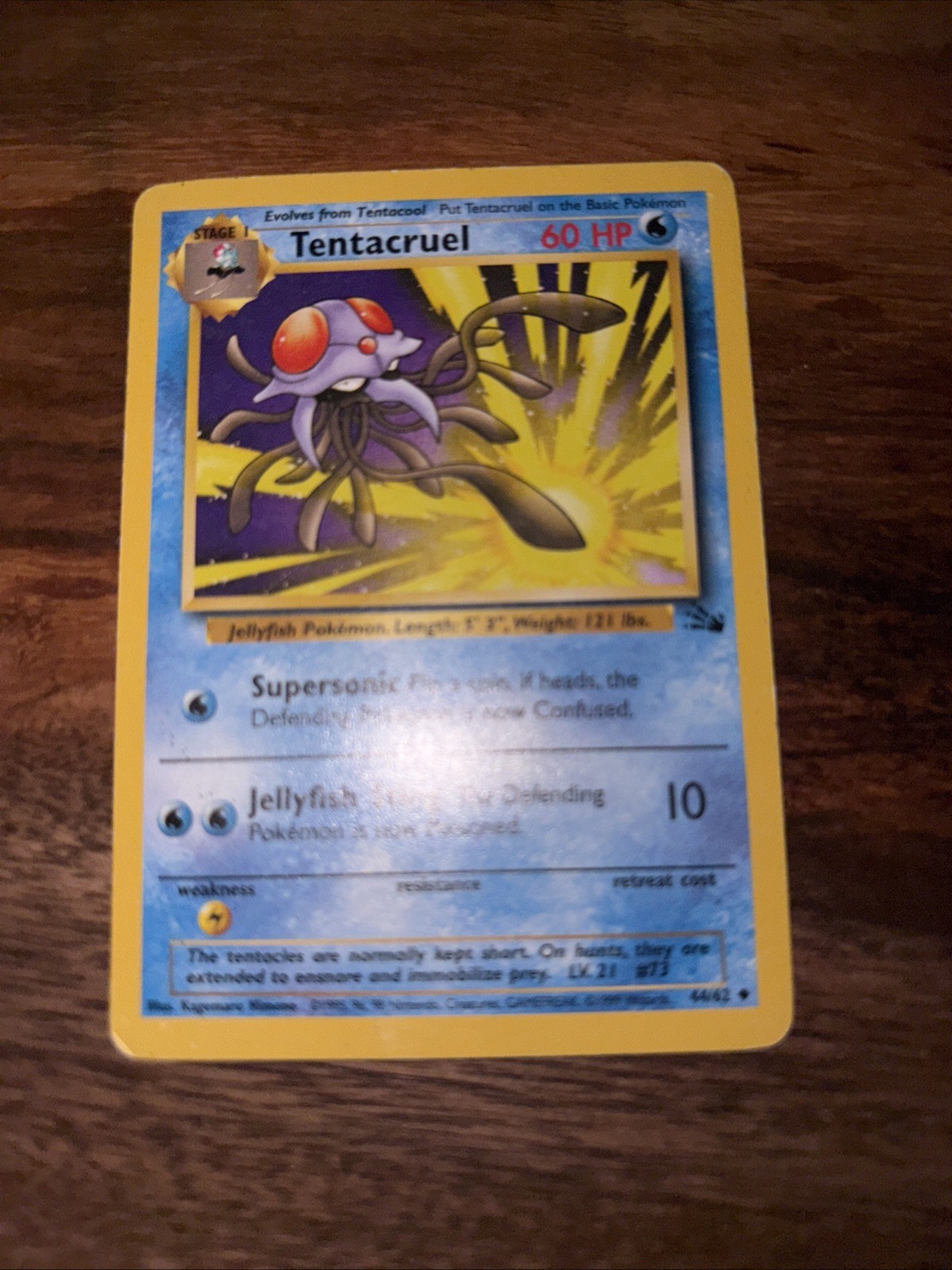 Pokémon TCG - Tentacruel Fossil Series 44/62 - 1st Edition - NM