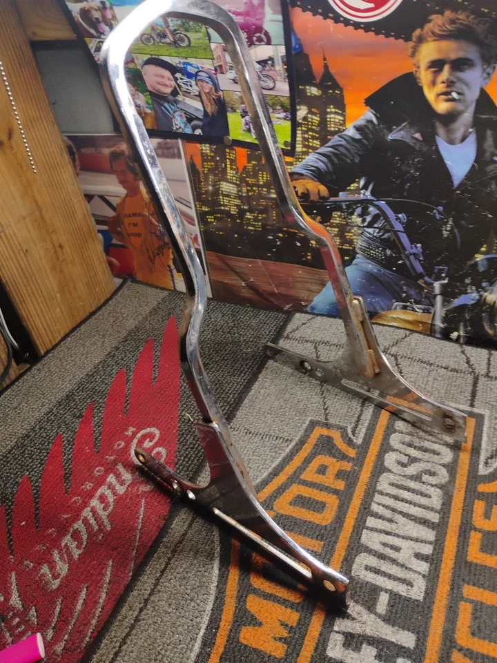 Barra alta Sissy Harley Davidson XL1200C Sportster 1200 personalizada 2004-2019 Foto 2 de 4