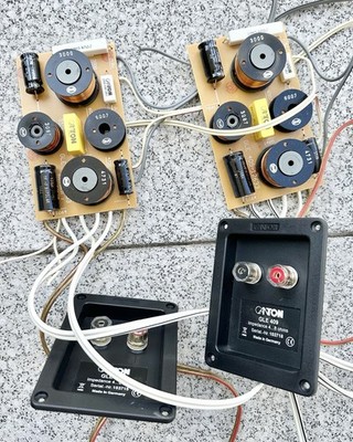 2 x Canton GLE 409  Lautsprecher Weichen mit Anschlussterminals  Ersatzteile