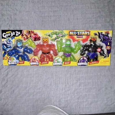 Heroes of Goo Jit Zu All Stars Playset 4 Figures Tyro Brazon Shredder Rock Jaw