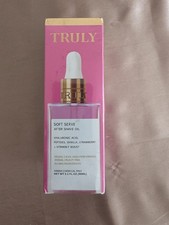 NIB TRULY Soft Serve Aftershave Oil Strawberry Vanilla Vegan Clean 3.1 fl oz