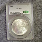 1889 P Morgan Silver Dollar CAC MS62