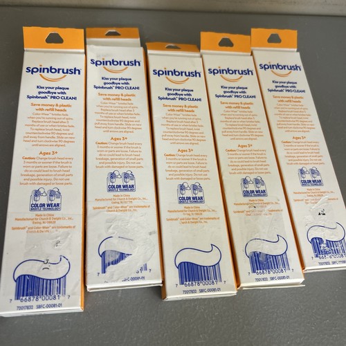 ARM & HAMMER Spinbrush Pro-Clean Replacement Brush Heads, Medium 2 Ea - 5 Packs - Picture 2 of 6