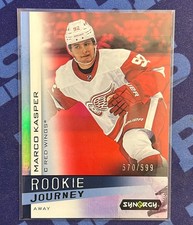Marco Kasper Serial numbered 570/599, Rookie Journey insert Synergy Hockey #RJ-8