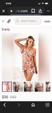 Everly Floral Wrap Romper