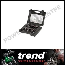 Trend SET/SS8X1/4TC SS8TC 12 Piece 1/4" Router Bit Set TCT Cutter Starter Set