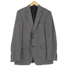 Strellson Blazer Jacket Wool Blend Gray EU 50 UK/US 40 Two-Button