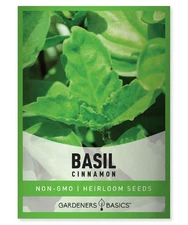 Cinnamon Basil Seeds for Planting Herbs - Heirloom Non-GMO Herb Plant Seeds f...