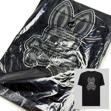  NEW Men Psycho Bunny Marlo Graphic Tee BLACK MT0200129 001   