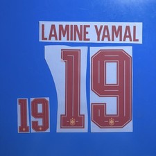 España 2026 Lamine Yamal Jugador Talla Conjunto de Nombres ID Impresión Nombre y Número