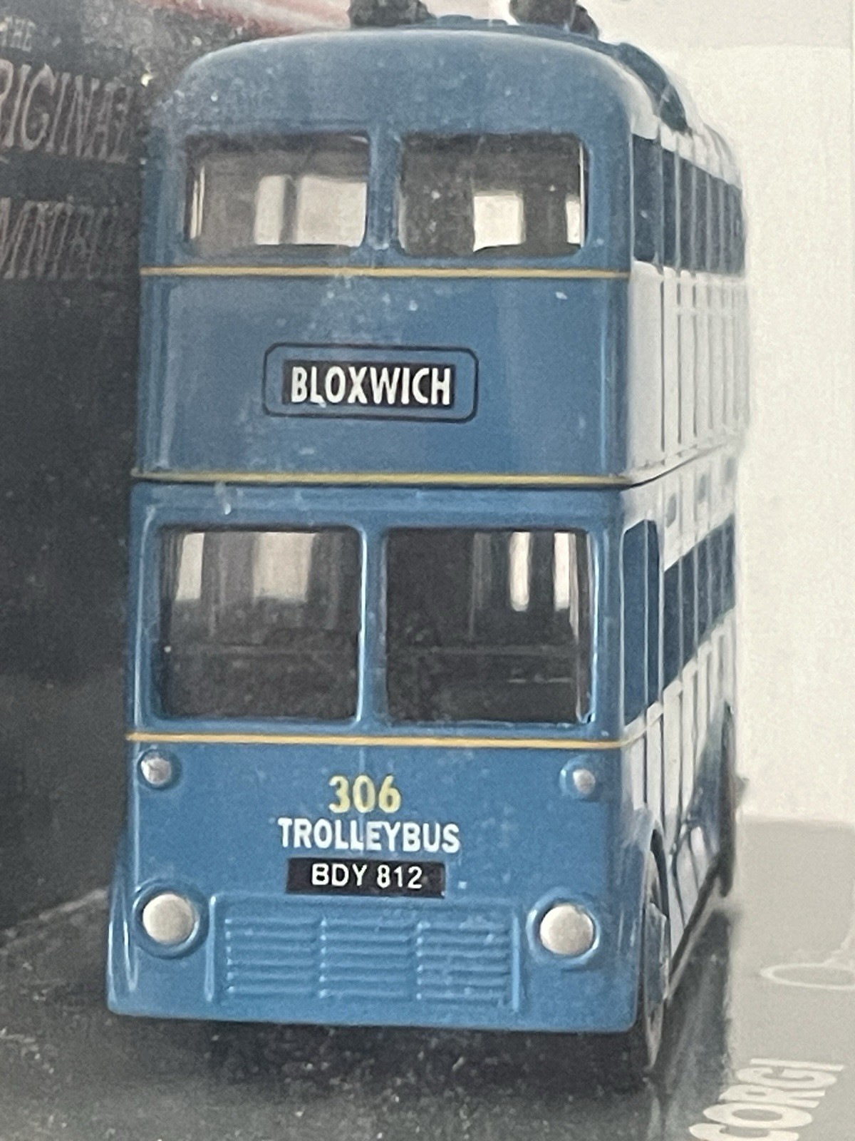 NEW Corgi Original Omnibus 40103 Weymann Double Decker Trolleybus Walsall Blue