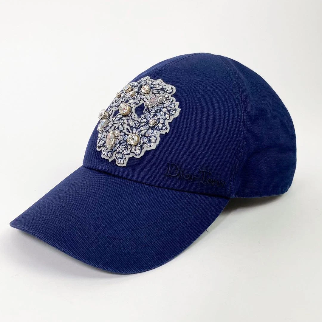Casquette de baseball Dior Tears, coton, cristal, taille L 383C911H4511_C588 occasion
