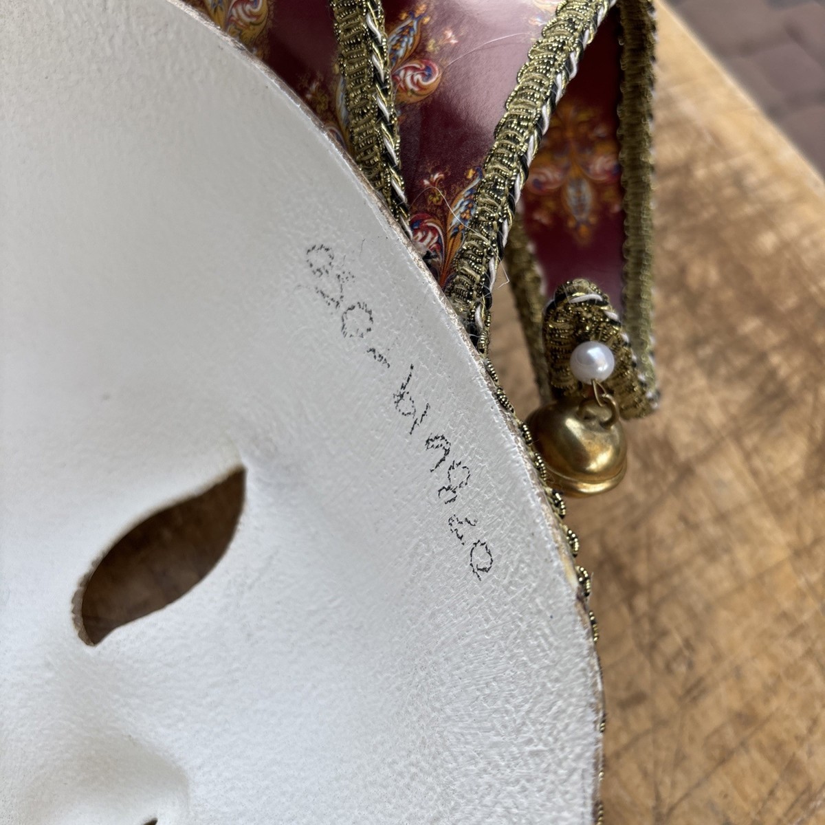 Vintage Collectible Handmade Victorian Mask Italy La Gioia Venezia