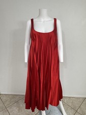 Alexander McQueen Vintage 2003 Red Satin Décolleté Corseted Dress IT40 WTags