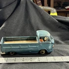 Bandai Vintage Tin Volkswagen VW Pickup Truck Blue 1950 Made in Japan