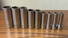 Snap On Sfsm Series 9pc 38 Drive Metric 9mm-19mm Deep Socket Set Missing 1315 Snap On Sfsm Series 9pc 38 Drive Metric 9mm-19mm Deep Socket Set Missing 1315