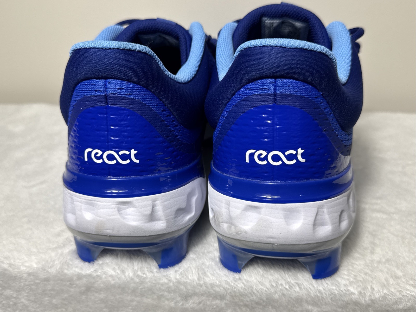 Nike Alpha Huarache Elite 4 Low MCS Baseball Cleats Blues DX6962-416 Size 14 thumbnail 4