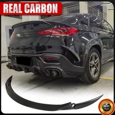 Fits Benz W167 C167 GLE450 GLE63 GLE53 Coupe REAL CARBON Rear Trunk Spoiler Wing