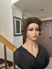 NIB Jon Renau Dark Brown Synthetic Curly/Wavy Short Wig 5302 Petite Tory