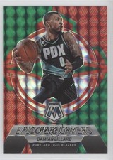 2022-23 Panini Mosaic Epic Performers Green Prizm Damian Lillard #11 14dq