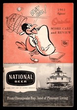 April 11 1961 Los Angeles Angels Baltimore Orioles Program Angels First ML Game