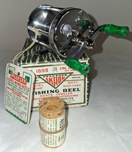 Moulinet De Pêche Pflueger Akron 1893 Modèle B - Vintage Années 1920, Révisé, États-Unis