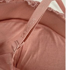 La Perla Mauve Lace Push Up Bra Padded Underwire Strappy Adjustable Straps Lux