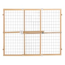 Adjustable Indoor Safety Gate Quick-Fit Wire Mesh Pet/Baby Gate For Wide Opening