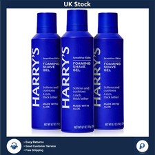 Hydrating Aloe Shave Gel - 3 x 200ml Bottles for Smooth Shaving Experience 48.32 per litre