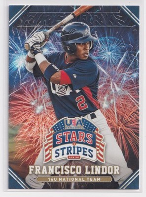 2015 Panini USA Stars & Stripes Fireworks Francisco Lindor #2