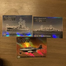 2025 Historic Autographs WW2 Weapon Sticker 3 Lot USS Penn Arethusa W2S63 59 28