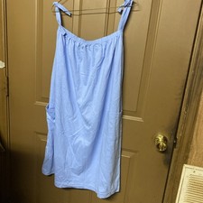 Wholesale Lot 5 Beach/Shower, Cover Up Pale Blue One Size Ties At Shoulder NWOT