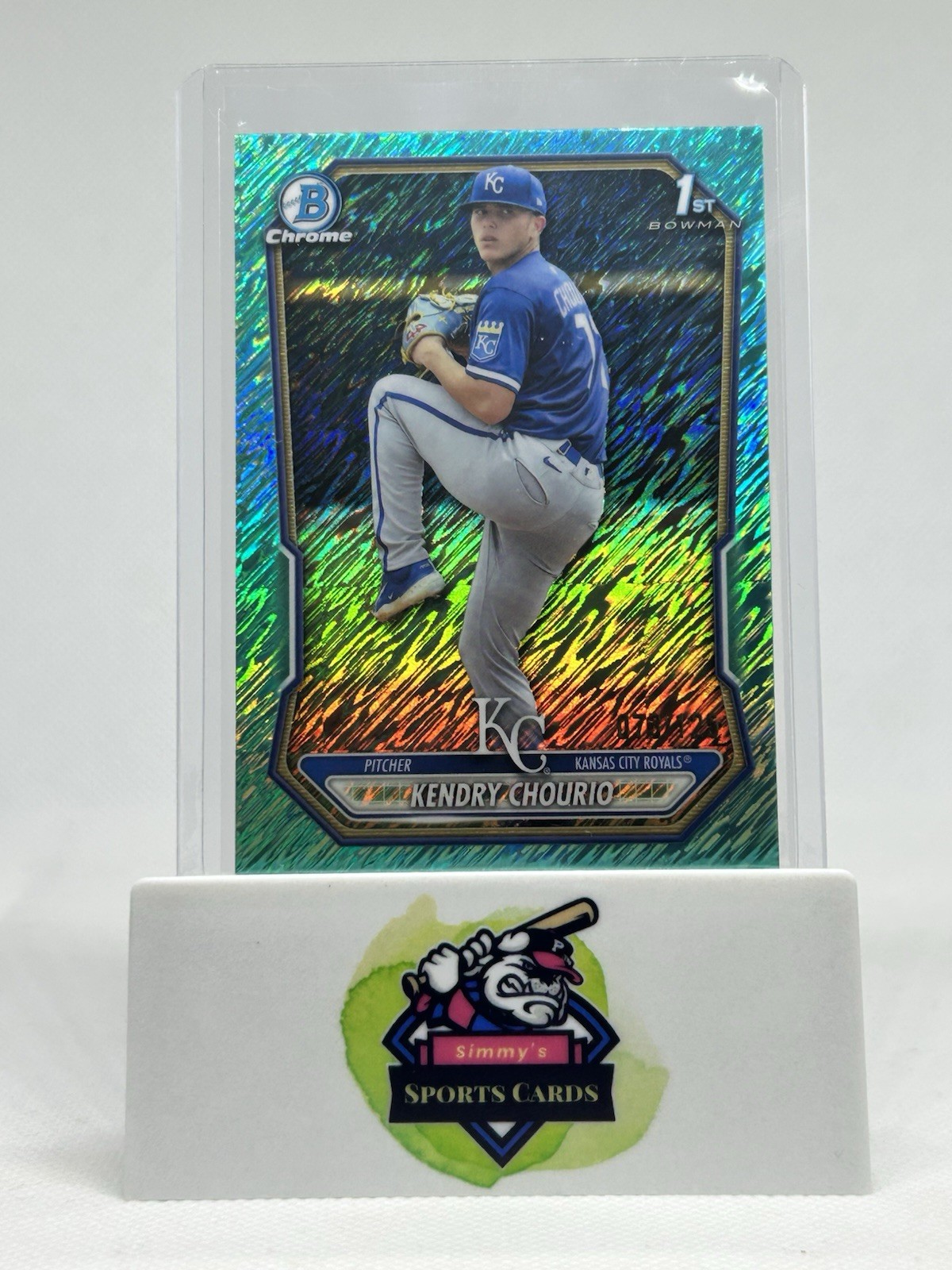 2026 Bowman Chrome Prospects Kendry Chourio Aqua Shimmer Refractor/125 (BCP-7)