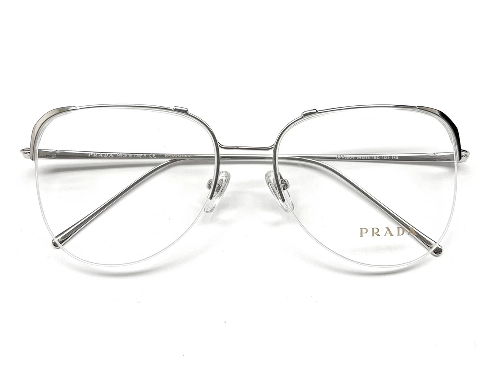 普拉达眼镜 OPR 60UV 1BC-1O1 眼镜半无框银色 54-18-140 无盒 — 第 4/4 张图片