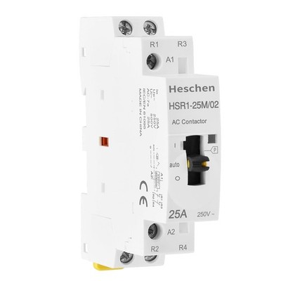 Modulares Haushalts-AC-Schütz, HSR1-25M/02, 25A, 2 Pole, 2NC, Zwei 