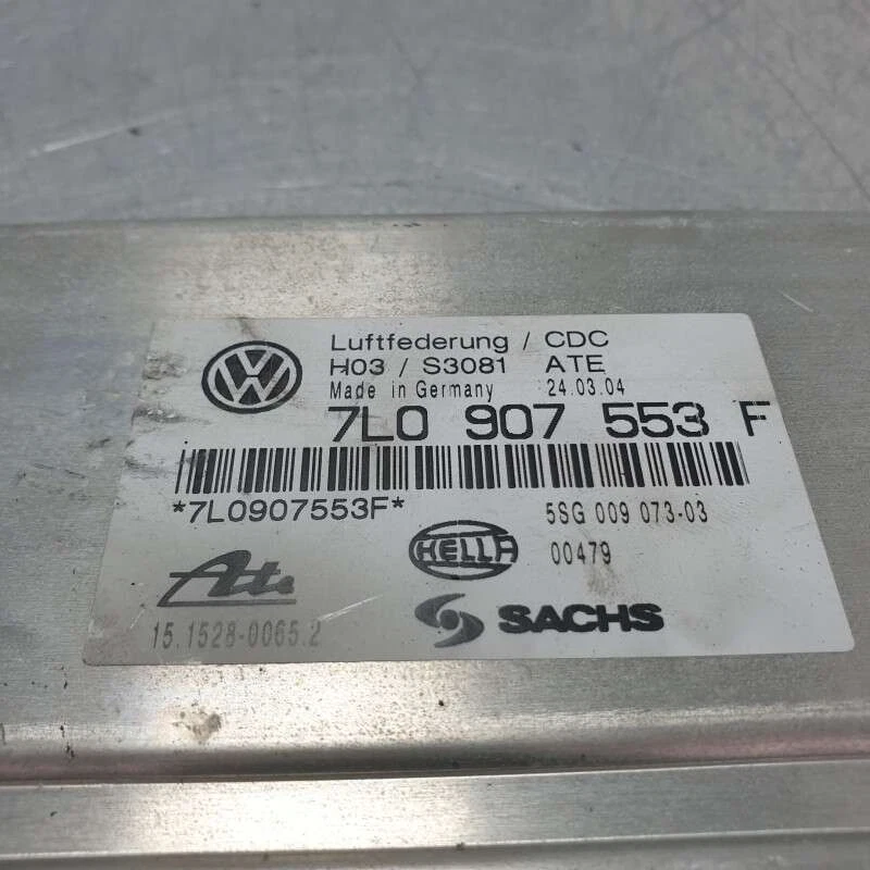 7L0907553F centralina ecu modulo controllo sospenzioni VW Touareg 2.5 TDI R5 DPF - Immagine 2 di 4