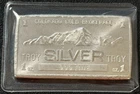 Vintage 1 Oz .999 Fine Silver Colorado Gold Brokerage Colorado Mining Bar!