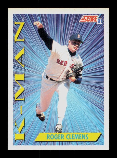 Roger Clemens Boston Red Sox Baseball Score Trading Card