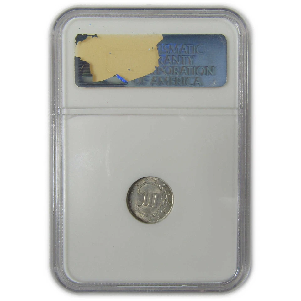 1851 Three Cent Piece MS 62 NGC Silver Trime Uncirculated SKU:I23313 - Image 2 of 4