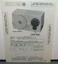 SAMS PHOTOFACT SERVICE MANUAL 188-11 MOTOROLA RADIO 52R11 52R12 52R13 52R14