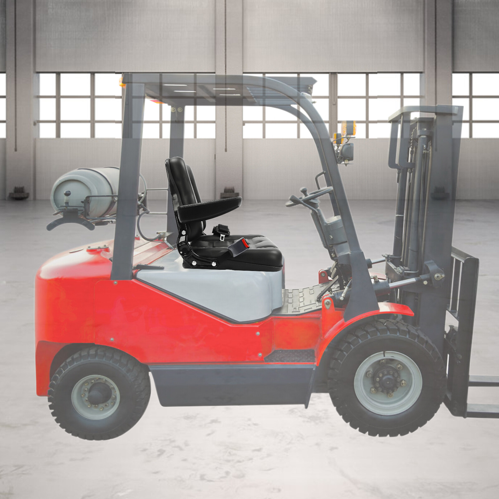 Tractor Seat - Combined Force+automatic Seat Belt+armrest