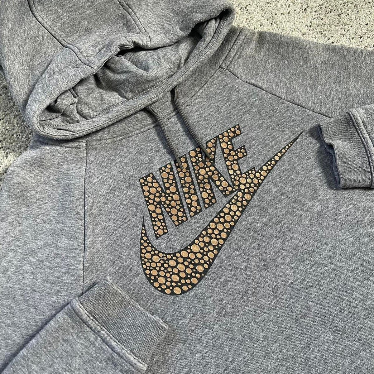 Gold Nike Womens Metallic Hoodie Nike Active Womens Medium Scuba