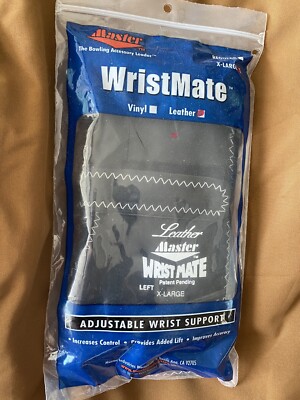 NEW Master Leather Bowling Glove Black/White Left Hand Size XL M15-36