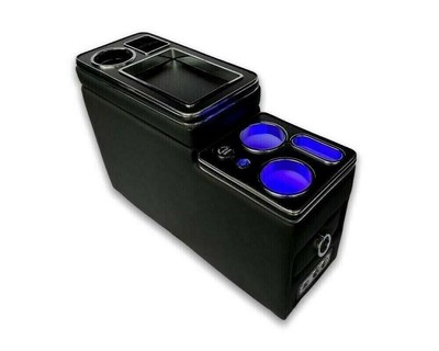 USB Upgrade Staufach Mittelkonsole Ablage für VW T5 T6 alle Fzg. 2003-2019 + LED