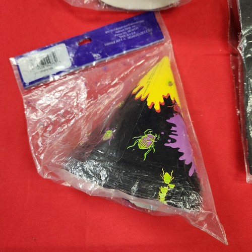 Vintage Party Express 1995 Goosebumps Table Cover Nappe Mantel & 16 Party Hats - Picture 12 of 24